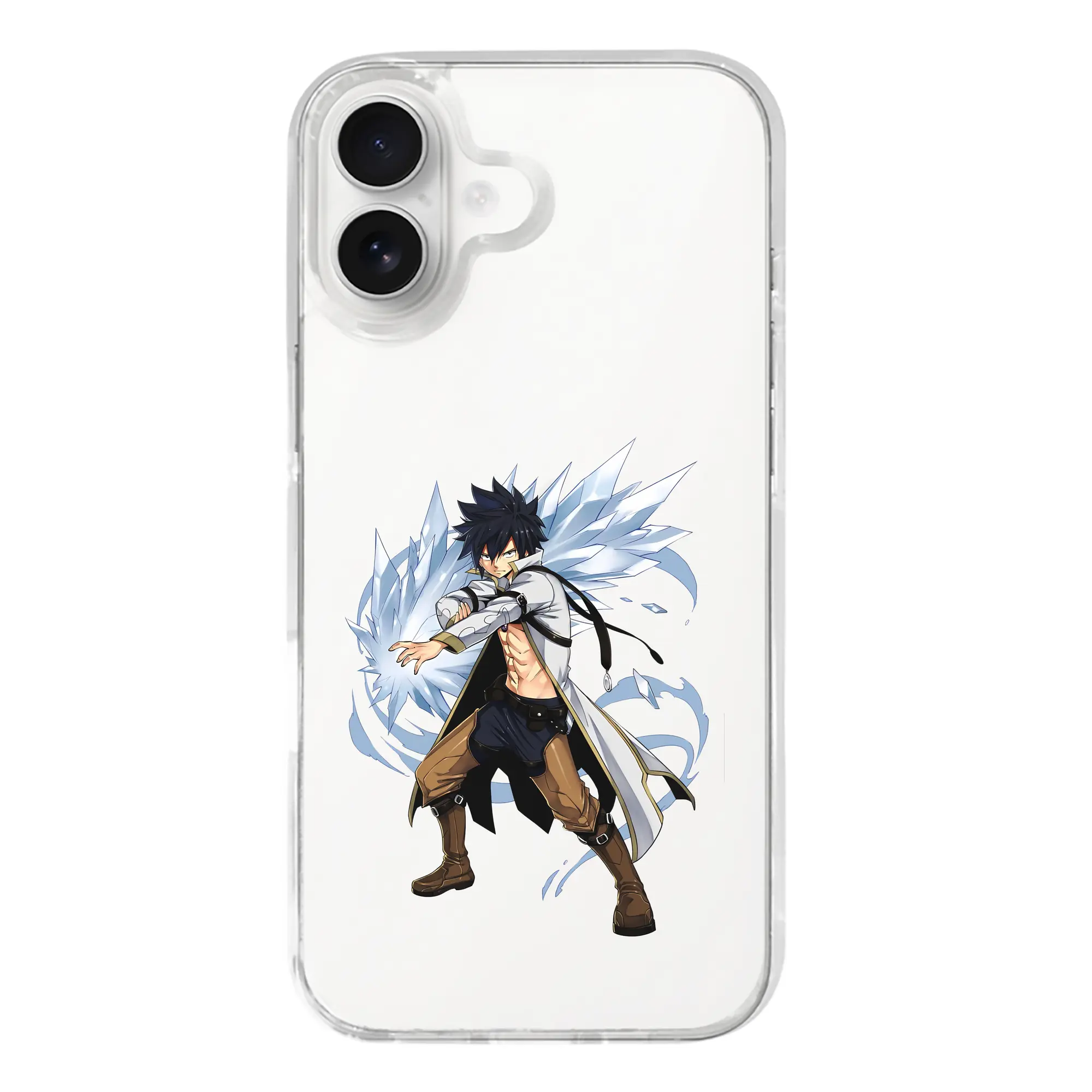 フェアリーテイル グッズ グレイ・フルバスター - iPhone 17シリーズ 透明スマホケース – 薄型・耐衝撃・精密フィット保護カバー